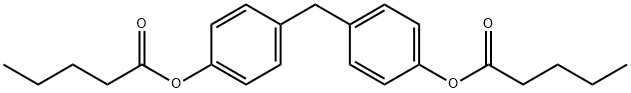 Bispentanoic acid methylenebis(4,1-phenylene) ester 结构式