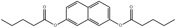 Dipentanoic acid 2,7-naphthalenediyl ester 结构式