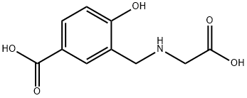 3-(羧基甲基氨基甲基)-4-羟基苯甲酸 结构式