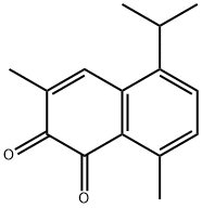 3,8-Dimethyl-5-isopropyl-1,2-naphthoquinone 结构式