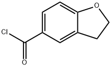 2,3-二氢-1-苯并呋喃-5-羰酰氯 结构式