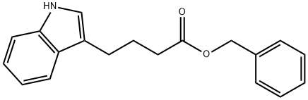 4-(1H-吲哚-3-基)丁酸苄酯 结构式