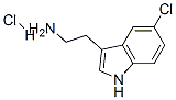 2-(5-氯-1H-吲哚-3-基)乙胺 盐酸盐 结构式