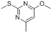 6-甲基-4-甲氧基-2-甲硫基嘧啶 结构式