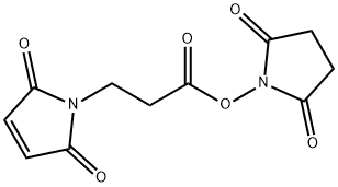 3-马来酰亚胺基丙酸羟基琥珀酰亚胺酯 结构式