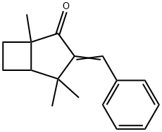 3-Benzylidene-1,4,4-trimethylbicyclo[3.2.0]heptan-2-one 结构式