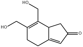 1,4,5,7a-Tetrahydro-6,7-bis(hydroxymethyl)-2H-inden-2-one 结构式