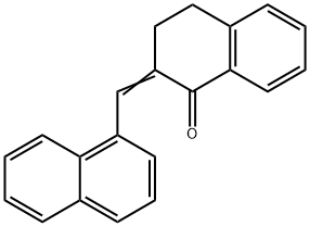 3,4-Dihydro-2-(1-naphthalenylmethylene)-1(2H)-naphthalenone 结构式