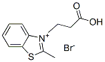 苯并噻唑鎓,3-(2-羧乙基)-2-甲基-,溴化溴(1:1) 结构式