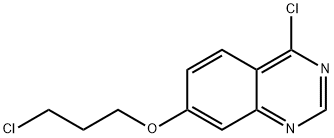 7-(3-氯丙氧基)-4-氯喹唑啉 结构式