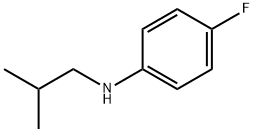 4-氟-N-(2-甲基丙基)苯胺 结构式