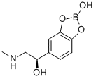 (R)-2-hydroxy-alpha-[(methylamino)methyl]-1,3,2-benzodioxaborole-5-methanol 结构式