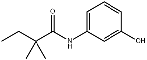 2,2-Dimethyl-N-(3-hydroxyphenyl)butyramide 结构式