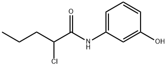 2-Chloro-N-(3-hydroxyphenyl)valeramide 结构式