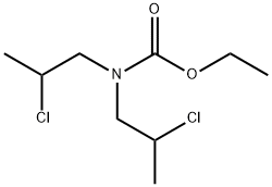 N,N-Bis(2-chloropropyl)carbamic acid ethyl ester 结构式