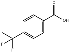 4-(1,1-二氟乙基)苯甲酸 结构式