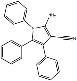 2-amino-1,4,5-triphenyl-pyrrole-3-carbonitrile 结构式