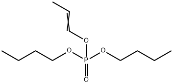 Phosphoric acid dibutyl 1-propenyl ester 结构式