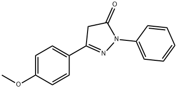 3 - (4 - 甲氧基苯基)-1 - 苯基- 1H -吡唑-5 - 醇 结构式