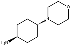 反式-1-氨基-4-(吗啡啉-4-基)-环己烷盐酸盐 结构式