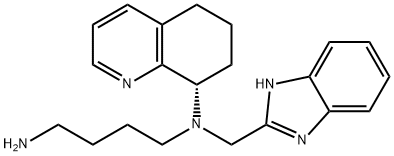 N'-(1H-苯并咪唑-2-甲基)-N'-((S)-5,6,7,8-四氢喹啉-8-基)丁烷-1,4-二胺 结构式