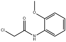 2-氯-N-(2-甲氧苯基)乙酰胺 结构式
