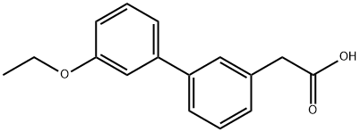 2-(3'-乙氧基-[1,1'-联苯]-3-基)乙酸 结构式
