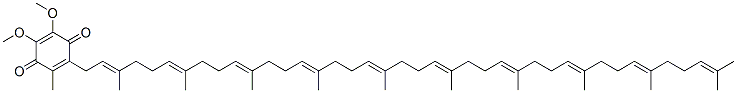 2-[(2E,6E,10E,14E,18E,22E,26E,30E,34E)-3,7,11,15,19,23,27,31,35,39-decamethyltetraconta-2,6,10,14,18,22,26,30,34,38-decaenyl]-5,6-dimethoxy-3-methyl-cyclohexa-2,5-diene-1,4-dione 结构式