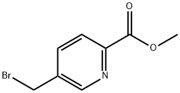5-溴甲基吡啶-2-甲酸甲酯 结构式