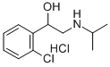 1-(2-chlorophenyl)-2-(propan-2-ylamino)ethanol hydrate hydrochloride 结构式