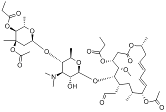 乙酰麦迪霉素 结构式