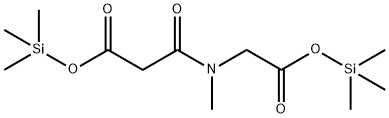 3-[Methyl[2-oxo-2-[(trimethylsilyl)oxy]ethyl]amino]-3-oxopropionic acid trimethylsilyl ester 结构式