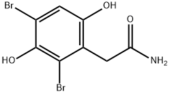 2,4-Dibromo-3,6-dihydroxybenzeneacetamide 结构式