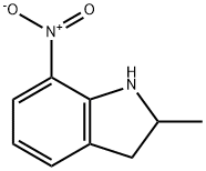 2,3-Dihydro-2-methyl-7-nitro-1H-indole 结构式