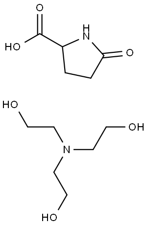 吡咯烷酮羧酸TEA盐 结构式