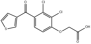 [2,3-Dichloro-4-[(3-thienyl)carbonyl]phenoxy]acetic acid 结构式
