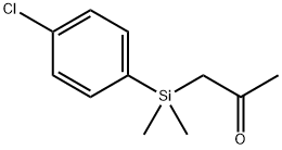(p-Chlorophenyl)-acetonyl-dimethylsilane 结构式