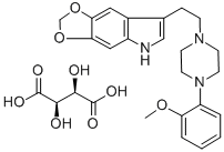 7-[2-[4-(2-Methoxyphenyl)-1-piperazinyl]ethyl]-5H-1,3-dioxolo[4, 5-f]i ndole tartrate 结构式