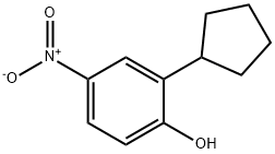 2-cyclopentyl-4-nitrophenol 结构式