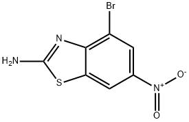 2-Amino-4-Bromo-6-Nitro Benzothiazole 结构式