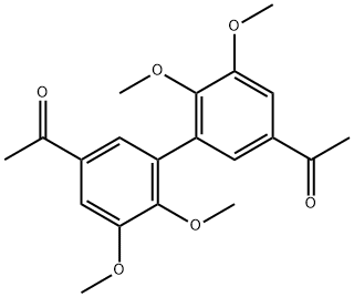 1-[3-(5-acetyl-2,3-dimethoxy-phenyl)-4,5-dimethoxy-phenyl]ethanone 结构式