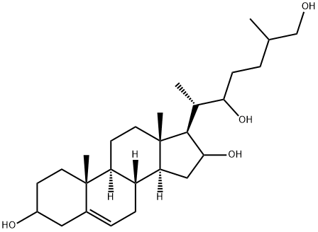 Cholest-5-ene-3,16,22,26-tetrol 结构式