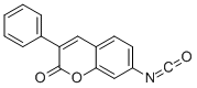 3-苯基-7-香豆素异氰酸酯 结构式