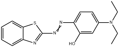 2-[(Benzothiazol-2-yl)azo]-5-(diethylamino)phenol 结构式