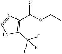 4-三氟甲基-1H-咪唑-5-羧酸乙酯 结构式