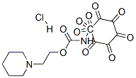 2-(1-piperidyl)ethyl N-(4-octoxyphenyl)carbamate hydrochloride 结构式