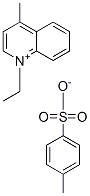 1-ethyl-4-methylquinolinium toluene-p-sulphonate 结构式