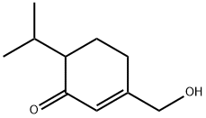 3-(Hydroxymethyl)-6-isopropyl-2-cyclohexen-1-one 结构式