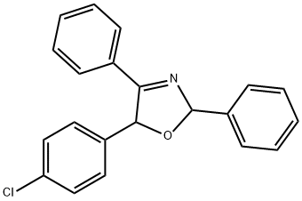 5-(4-Chlorophenyl)-2,5-dihydro-2,4-diphenyloxazole 结构式