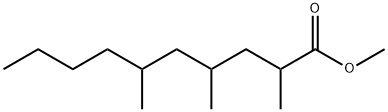 2,4,6-Trimethylcapric acid methyl ester 结构式